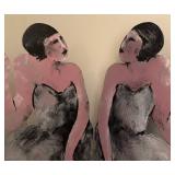 LLR - Three Ladies Triple Panel Screen by Jane Elias