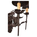 LL - Dramatic Dragon Gothic Dragon Sconce