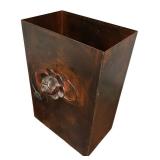 LL - Jan Barboglio Floral Metal Trash Can & Tissue Holder Set
