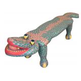 LLR - Hand Painted Wooden Lounge Lizard Bench by Cram