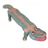 LLR - Hand Painted Wooden Lounge Lizard Bench by Cram
