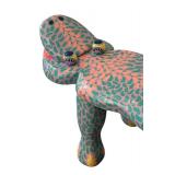 LLR - Hand Painted Wooden Lounge Lizard Bench by Cram