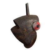LL - Artisan Crafted Metal Fish Head Sculpture - Vintage Rust Patina