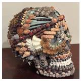 LL - Shell-Encrusted Skull Decor