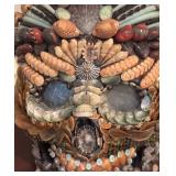 LL - Shell-Encrusted Skull Decor