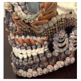 LL - Shell-Encrusted Skull Decor