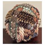 LL - Shell-Encrusted Skull Decor