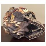 LL - Shell-Encrusted Skull Decor