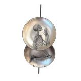 LL - Eva Kantor Loot Pieces Praying Skeleton Plate Decor
