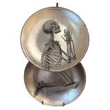 LL - Eva Kantor Loot Pieces Praying Skeleton Plate Decor