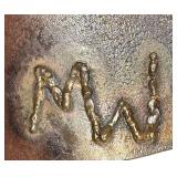 LL - Abstract Metal Industrial Sculpture on Wheels by MW