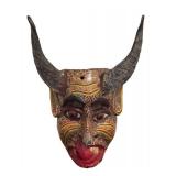 LL - Vintage Mask - Wooden Multi-Color Painted