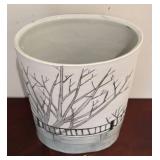 LL - Tree Branch Painted Design Ceramic Vase