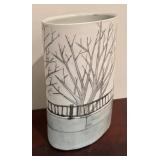 LL - Tree Branch Painted Design Ceramic Vase