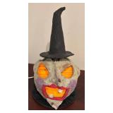 LL - Vintage Style Papier-Mâché Witch Lamp