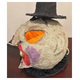 LL - Vintage Style Papier-Mâché Witch Lamp