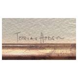 LL - Tobias Hobson Original Watercolor Painting, Framed