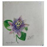 Julio de Diego - Passion Flower (Graphite, Ink & Watercolor on Paper) c. 1970