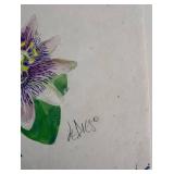 Julio de Diego - Passion Flower (Graphite, Ink & Watercolor on Paper) c. 1970