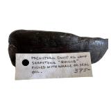 K - Prehistoric Inuit Oil Lamp, Soapstone 'Qulliq'