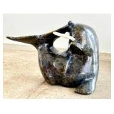 CB - Kelly Etidlouie Cape Dorset Inuit Stone Carving - Abstract Figure