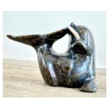CB - Kelly Etidlouie Cape Dorset Inuit Stone Carving - Abstract Figure