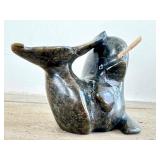 CB - Kelly Etidlouie Cape Dorset Inuit Stone Carving - Abstract Figure