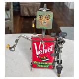 K4 - Ashworth Velvet Pipe & Cigarette Tobacco Steampunk Sculpture