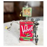 K4 - Ashworth Velvet Pipe & Cigarette Tobacco Steampunk Sculpture