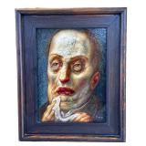 Chris Mars Pea Soup - Oil on Panel