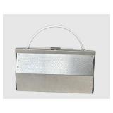 CL - Wendy Stevens La Casa Bag - Perforated Metal Clutch with Leather Trim