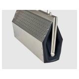 CL - Wendy Stevens La Casa Bag - Perforated Metal Clutch with Leather Trim