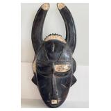 Carved Wooden Traditional African Jimini / Djimini Wooden Mask
