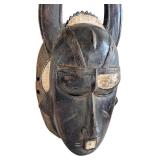 Carved Wooden Traditional African Jimini / Djimini Wooden Mask