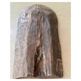 LR - Mexican Ex-Voto Retablo - Vintage Hand-Painted Wooden Panel with Crowned Virgin Mary