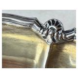 Vintage British Sterling Silver Bowl With Gold Wash Interior