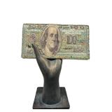 K7 - Anya Hindmarch - Sequin 100 Dollar Bill Clutch - Made in England