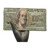 K7 - Anya Hindmarch - Sequin 100 Dollar Bill Clutch - Made in England