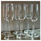 CD - Simon Pierce Champagne Glasses - (Lot of 8)