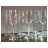 CD - Simon Pierce Champagne Glasses - (Lot of 8)