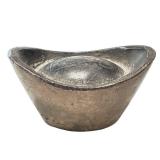 Sycee Silver Ingot Traditional Chinese Waunbao, Inscribed Markings