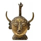 KP - Dhokra Brass Man Bust from Bastar, India - Tribal Art
