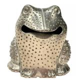 KP - Peter Diepenbrock Pewter Frog Sculpture - Artisan Signed, 1999