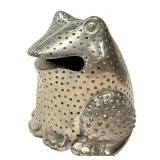 KP - Peter Diepenbrock Pewter Frog Sculpture - Artisan Signed, 1999