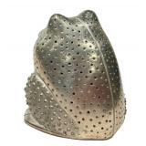 KP - Peter Diepenbrock Pewter Frog Sculpture - Artisan Signed, 1999