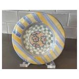 Mackenzie Childs 7” Taylor Flat Rimmed Salad Plate Myrtle