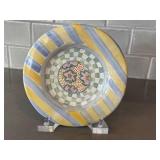 Mackenzie Childs 7” Taylor Flat Rimmed Salad Plate Myrtle
