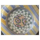 Mackenzie Childs 7” Taylor Flat Rimmed Salad Plate Myrtle