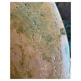 KP - Artisan Raku Fired Plate - 9.5 in, Stylized Figure