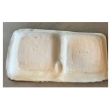 K6 - Ceramic Two-Chamber Tray - Artisan Crafted